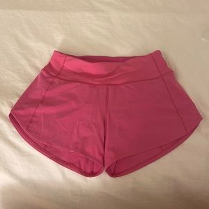 Lululemon Speed Up Mid-Rise Lined Short 4” color Sonic Pink